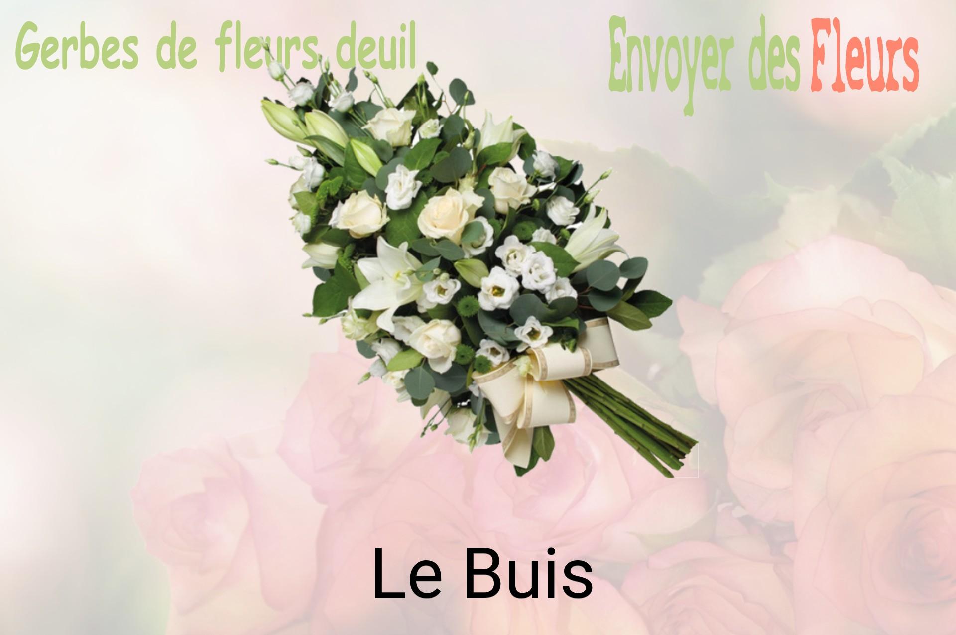 Gerbe de fleurs de deuil livrée à Le Buis